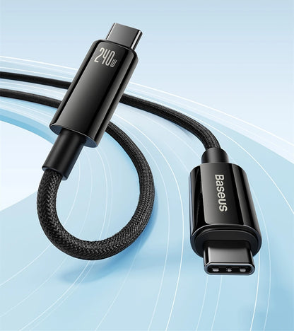 Chargeur rapide pour iPhone, MacBook et Samsung - Baseus Thunder Charge USB-C 240W