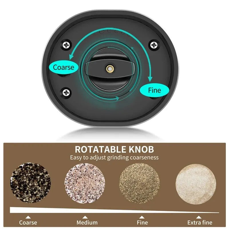 Moedor Automático de Temperos - Precisão Gourmet com Praticidade e Elegância - GRATIS GRATIS