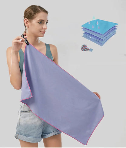 Toalha de Secagem Rápida TurboDry Sports - Confort et praticité pour les athlètes et les aventuriers