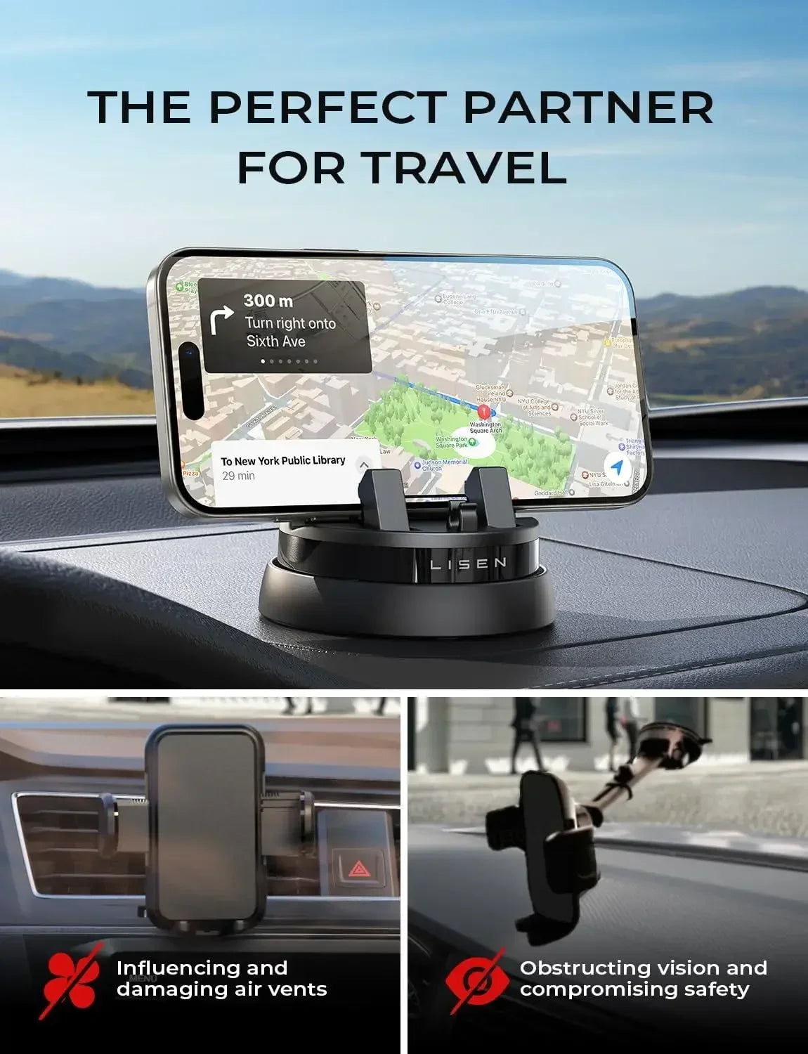 Suporte de telefone Dobrável