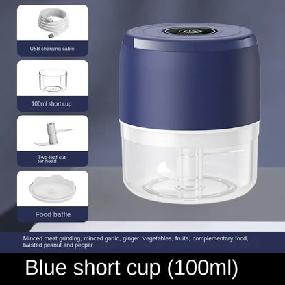 Mini Processador Elétrico USB para Alimentos – Compacto, Portátil y Fácil de Usar
