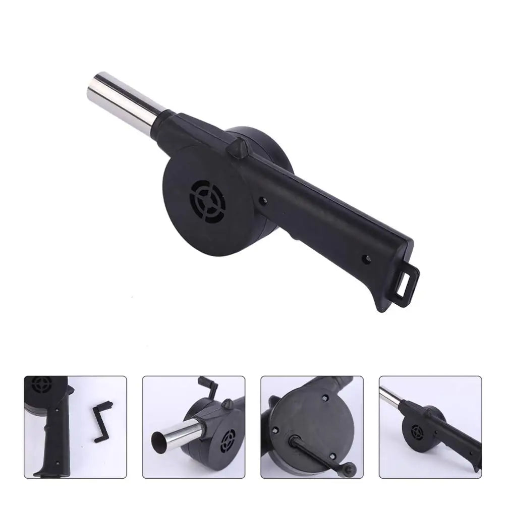 Mini Ventilador Manual para Churrasco y Camping Portátil - FRETE GRÁTIS