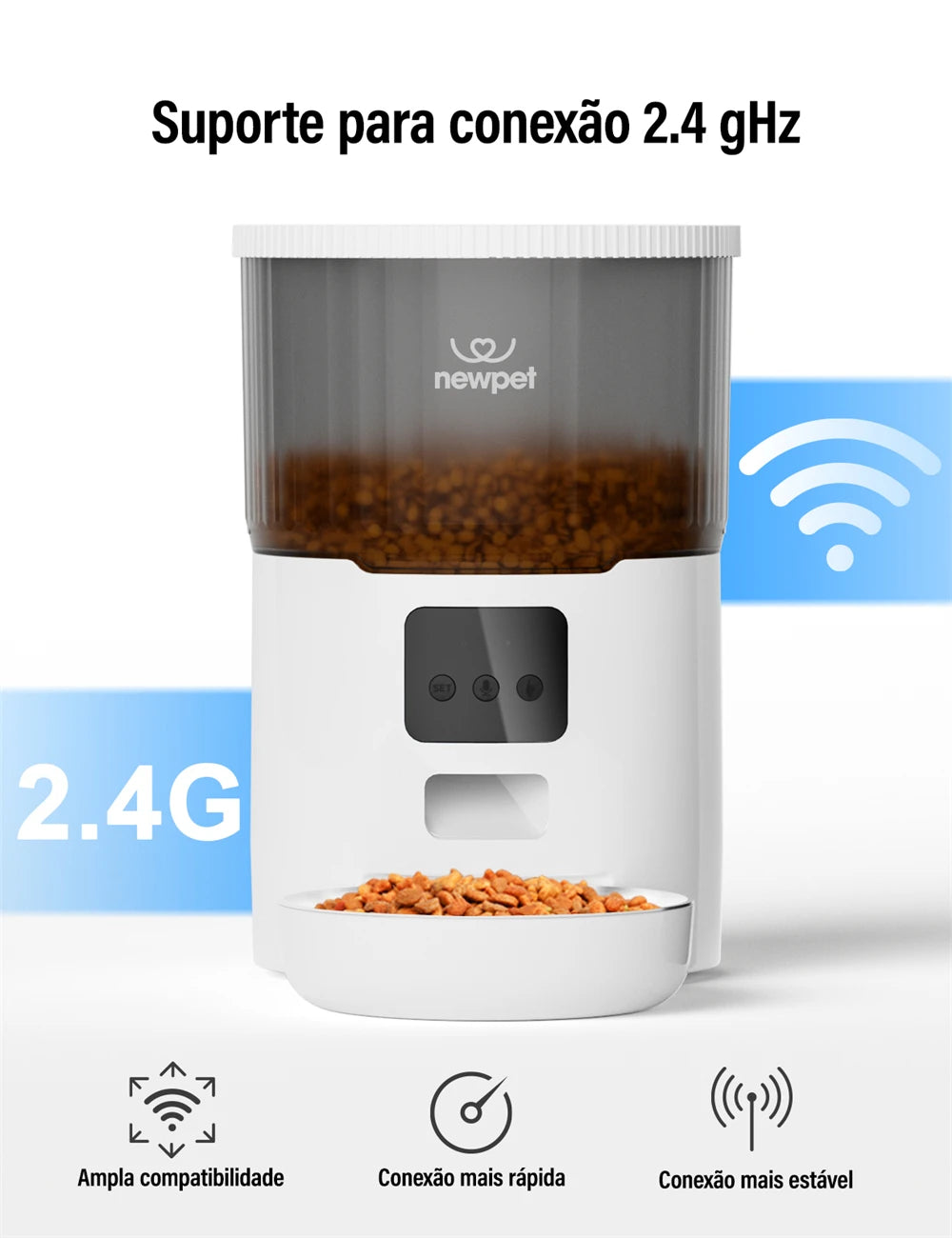 Comedero Gourmet SmartPet 4L - Comedero automático para gatos y perros 