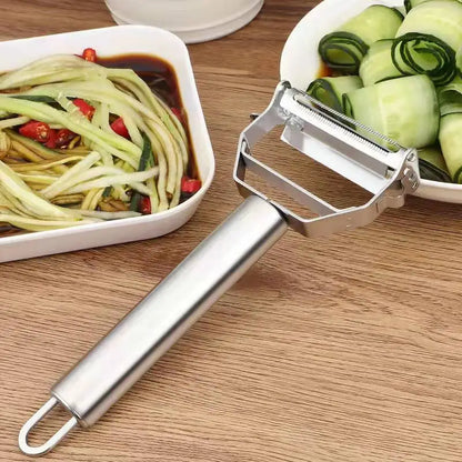MultiPeel Pro - Descascador de legumbres y frutas en agua inoxidable | Practicade na Cozinha