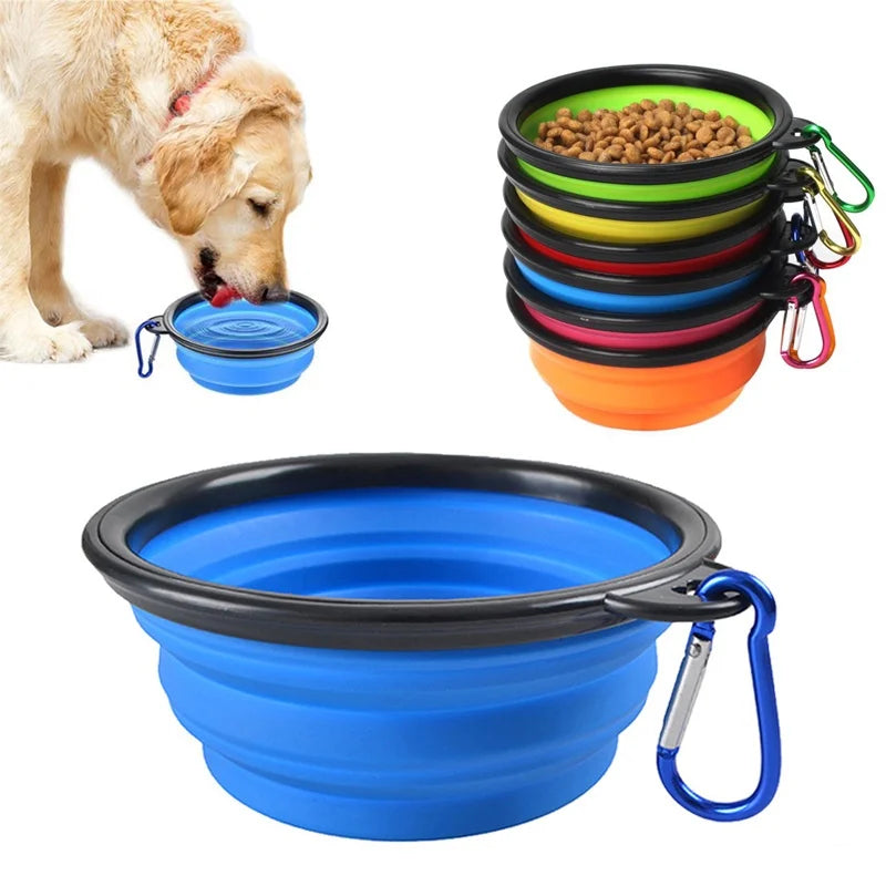 Mangeoire portative pliable pour chiens 2 em 1 – Comedouro e Bebedouro Portátil