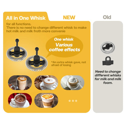 HiBREW FrotherPro M1A: Espumador de leche automático para capuchinos, lattes y chocolate quente