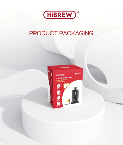 HiBREW FrotherPro M1A: Espumador de leche automático para capuchinos, lattes y chocolate quente