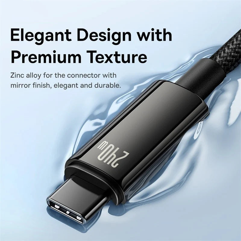 Chargeur rapide pour iPhone, MacBook et Samsung - Baseus Thunder Charge USB-C 240W