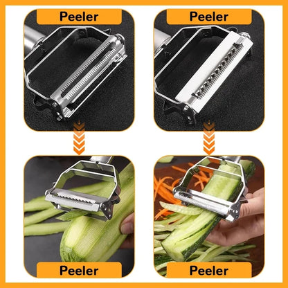 MultiPeel Pro - Descascador de legumbres y frutas en agua inoxidable | Practicade na Cozinha