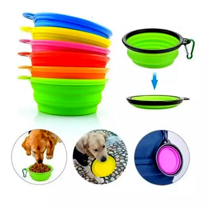 Mangeoire portative pliable pour chiens 2 em 1 – Comedouro e Bebedouro Portátil